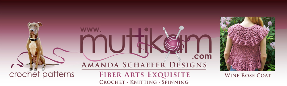 Muttikam Amanda Schaefer Fiber Arts - Crochet Patterns - Wine Rose Coat