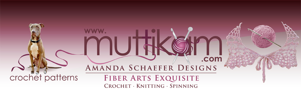 Crochet Patterns - Muttikam Amanda Schaefer Designs - Fiber Arts Exquisite Crochet - Knitting - Spinning
