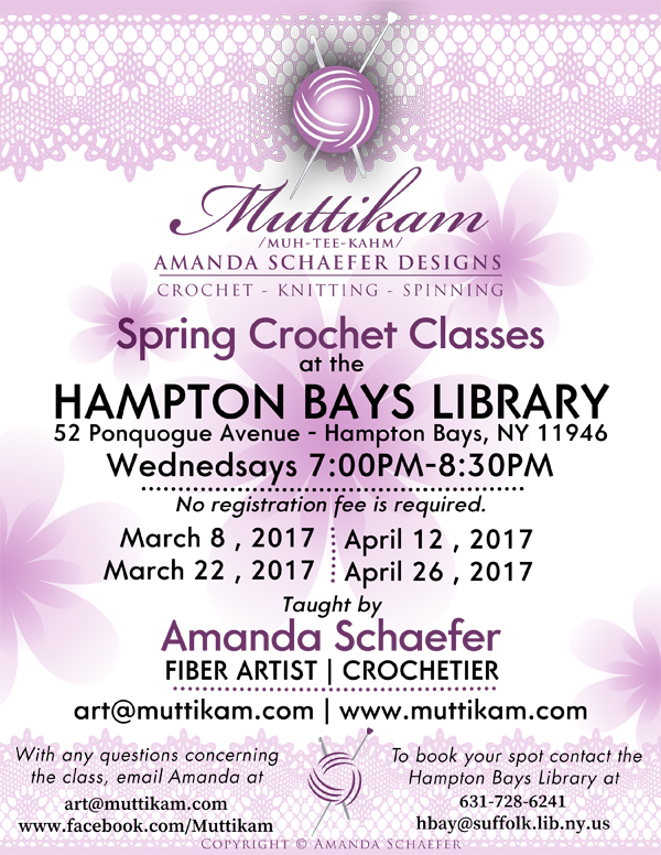 Crochet Classes - Crochet Designs with Amanda Schaefer